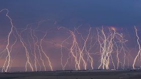 Bouřka u Března na Chomutovsku 15.7. 2018