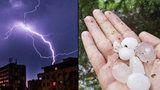 Silné bouřky udeřily na Moravě i v Čechách, hrozí i kroupy. Sledujte radar