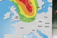 Do rozpálených Čech přišly bouřky z Německa. Na Šumpersku lámala bouře stromy