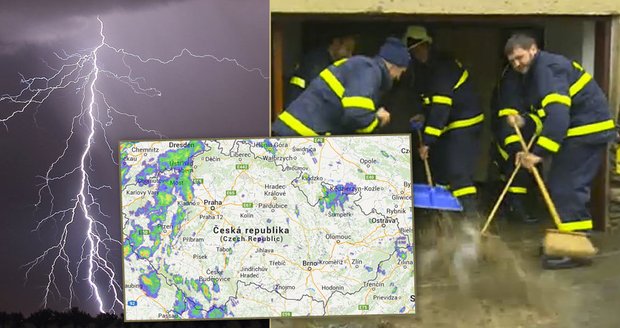 Západ Česka zasáhly silné bouřky: 30 lidí evakuovali ze supermarketu v Tachově. Proč?