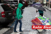 Do Česka míří vydatný déšť. Beskydám a Jeseníkům hrozí povodně, sledujte radar Blesku