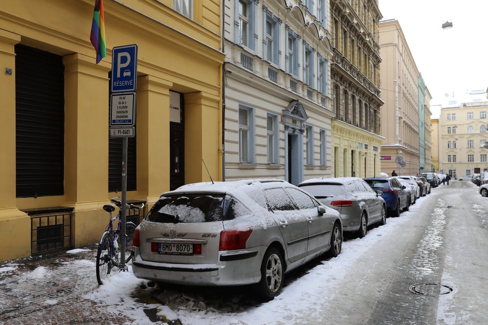 Zimní počasí v Praze (14. 12. 2023)