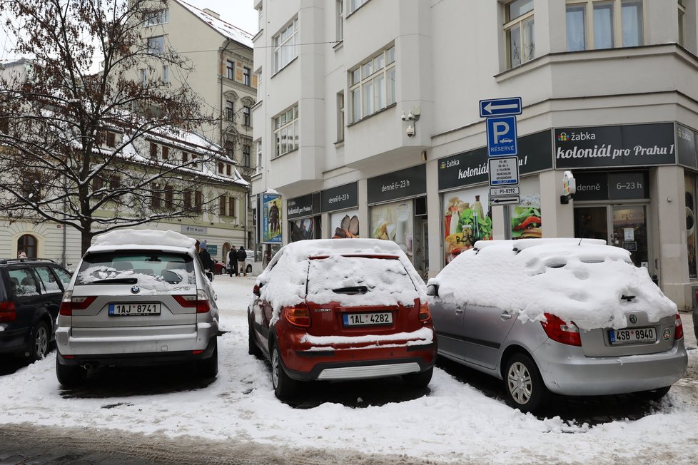 Zimní počasí v Praze, (14.12.2023).