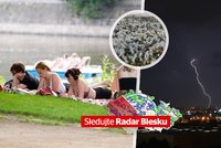 Teploty přesáhly i 32 °C. Po tropech přijde ochlazení a déšť, sledujte radar Blesku