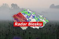 V Česku dál hrozí silné bouřky, přibude přeháněk. Sledujte radar Blesku