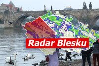 Česko zchladí další déšť a bouřky, letní teploty nečekejte. Sledujte radar Blesku
