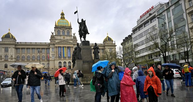 Deštivé počasí v Česku (14.4.2023)