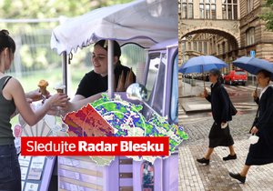 Medardovský týden bude bohatý srážky a bouřky, přinese ale i oteplení. Sledujte radar Blesku