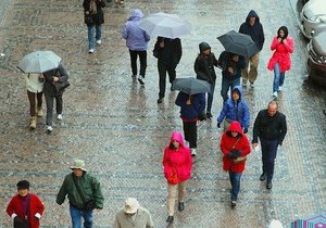 Bude vydatně pršet, varují meteorologové část Česka.
