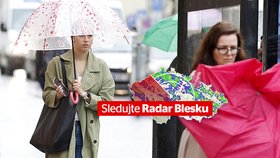 Deštivé počasí v Česku: Silné bouřky hrozí na východě, sledujte radar Blesku 