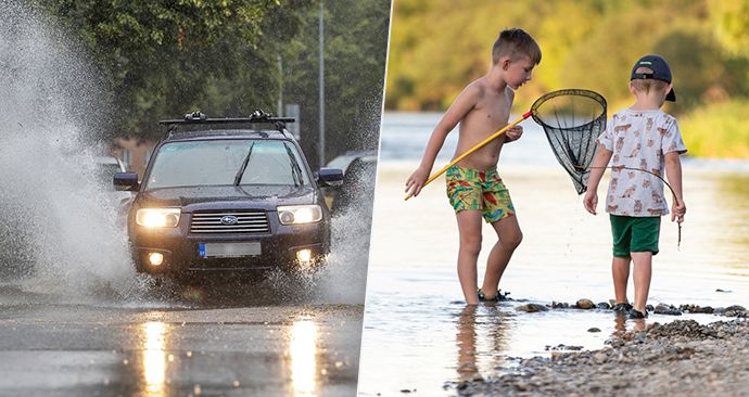 Výhled počasí slibuje nadprůměrné teploty i srážky. Tropické dny ještě neskončily.