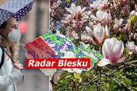 Začátek týdne bude větrný s přízemními mrazíky. Pak se oteplí, sledujte radar Blesku
