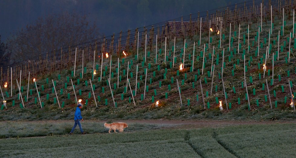 Takhle ve Švýcarsku topí vinicím.