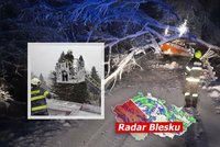 Kalamita před Štědrým dnem: Sníh, vichr a bouřky! V částí Česka napadne až 40 cm, sledujte radar Blesku