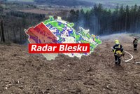 Silný vichr lámal stromy na Pardubicku: 2000 domácností je bez elektřiny. Sledujte radar Blesku