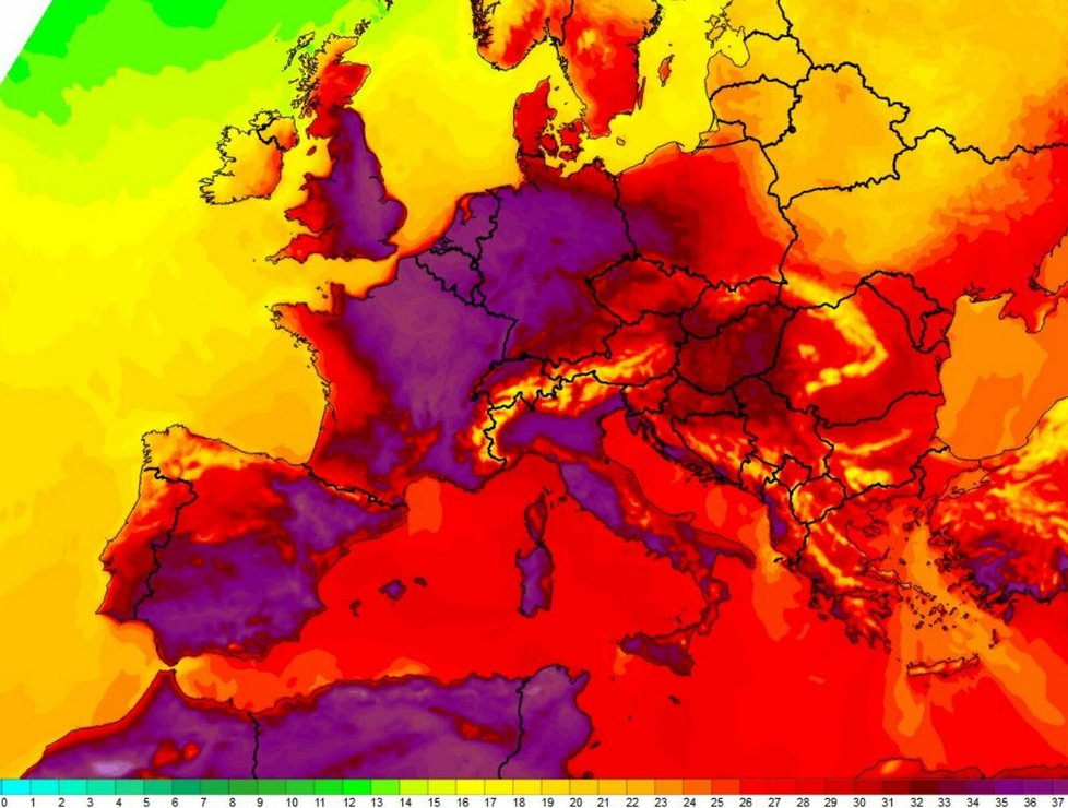 Vedra v Evropě.