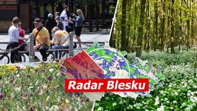 Až 22 °C o prodlouženém víkendu, Česko ale zkropí i déšť. Sledujte radar Blesku a pozor na klíšťata