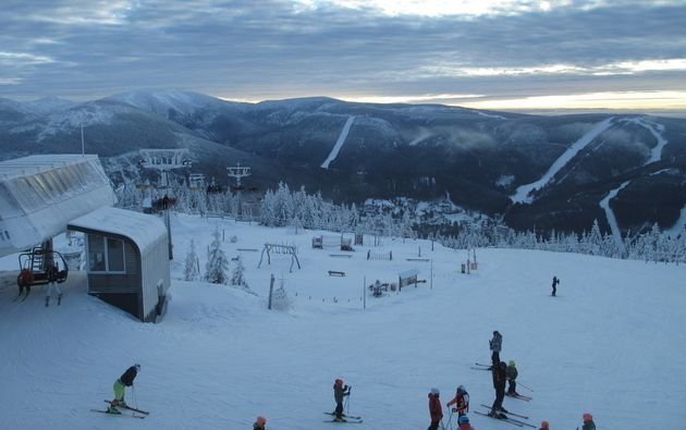 Zima v Krkonoších: Špindlerův Mlýn - Medvědín