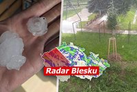 Na Česko se ženou silné bouřky, přinesu kroupy i vichr. Kde platí výstraha? Sledujte radar Blesku