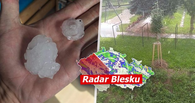 Silné bouřky řádí v Česku! Supercela zasypala Prachaticko ohromnými kroupami, sledujte radar Blesku