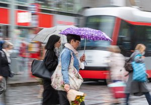 Deštivě počasí v květnové Praze (květen 2021)