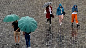 Deštivé počasí v Česku