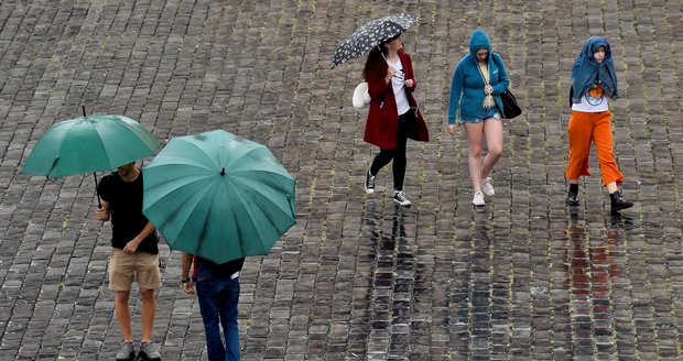 Deštivé počasí v Česku