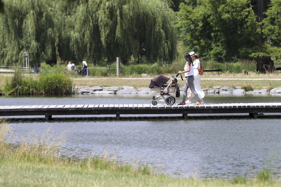 V pátek bude polojasno, během dne až oblačno a odpoledne místy přeháňky nebo bouřky. Denní teploty vystoupí na 27 až 31 °C, v Čechách ojediněle bude až 33 °C.