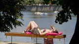 Úterý bylo nejteplejším dnem roku. V Dobřichovicích teplota atakovala 35 °C