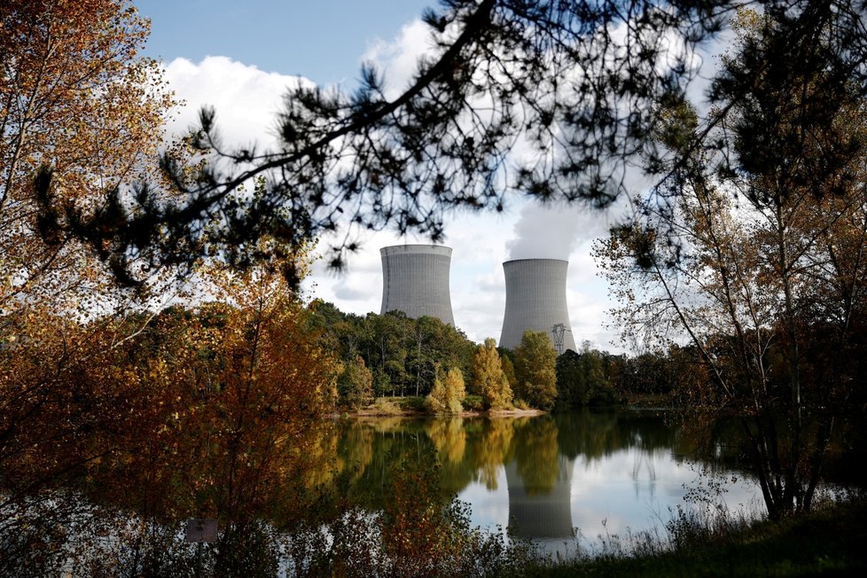 Jaderná elektrárna ve Francii.