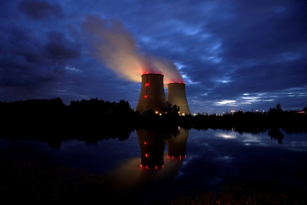 Jaderná elektrárna ve Francii.