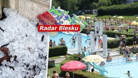 Tropy vystřídají bouřky a kroupy, sledujte radar Blesku. Na začátku prázdnin až 37 °C