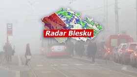 Inverze v Česku: Mlha a chladno v Praze, na východě teploty porostou až k 17 °C. Sledujte radar Blesku
