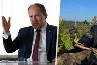 Ministr Výborný na pomoc ovocnářům a vinařům. Úrodu jim zničily katastrofální mrazy
