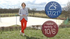 Počasí s Honsovou: Na víkend přijde léto, trumfneme přímořská letoviska. Bude až 21 °C