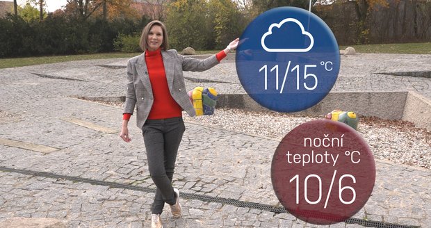 Počasí s Honsovou: Svatomartinský víkend přinese až 15 °C. Sluníčka si moc neužijeme