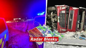 Ledovka trápí Česko, přibývají nehody! Čeká nás i mrznoucí déšť, sledujte radar Blesku