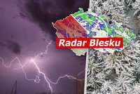 V sobotu až 20 stupňů, v neděli prudké ochlazení, bouřky i sněhové vločky! Sledujte radar Blesku