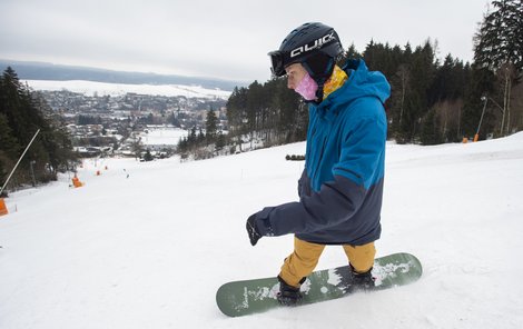 Počasí je nyní ideální na snowboard nebo lyže.
