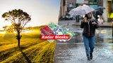 Víkend slibuje v Česku až 17 °C. Přibalte sluneční brýle i deštník a sledujte radar Blesku