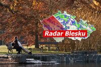 Teplý říjen pokračuje: Až 18 °C, postupně přibude deště, objeví se i bouřky. Sleduje radar Blesku