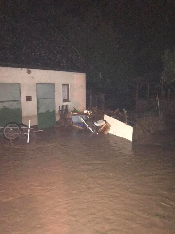 Lokální povodně v Olomouckém kraji.