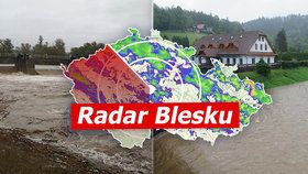Silně deště zasáhly Česko