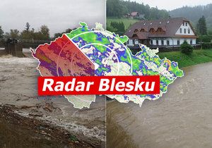 Silně deště zasáhly Česko