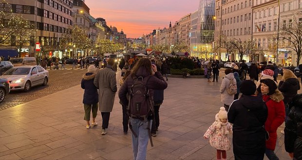 Prosincové počasí v Praze (17.12.2023)
