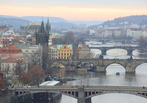 Novoroční počasí v Česku: Praha, 2. ledna 2022