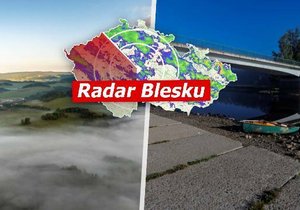 Déšť i pokles teplot v Česku. O víkendu se ochladí až k 16 °C, sledujte radar Blesku