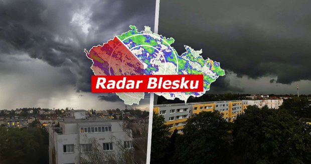 Poslední tropy vystřídají bouřky. Ženou se přeháňky, sledujte radar Blesku