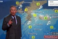 Princ Charles rosničkou! Předpovídal počasí na BBC
