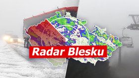 Sledujte příchod deště na radaru Blesku.